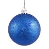 6 Inch Blue Sequin Round Shatterproof UV Christmas Ball Ornament 4 Per Set 2 6 Inch Blue Sequin Round Shatterproof UV Christmas Ball Ornament 4 Per Set -Winter Decor Hub n591502dq