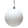 6 Inch White Candy Round Christmas Ball Ornament Shatterproof -Winter Decor Hub n591511dcv