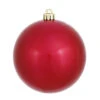 6 Inch Wine Candy Round Shatterproof UV Christmas Ball Ornament 4 Per Set -Winter Decor Hub n591519dcv