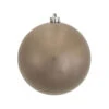 6 Inch Pewter Candy Round Shatterproof UV Christmas Ball Ornament 4 Per Set -Winter Decor Hub n591527dcv