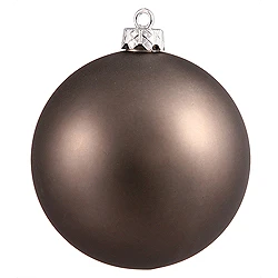 6 Inch Pewter Matte Round Shatterproof UV Christmas Ball Ornament 4 Per Set 3 6 Inch Pewter Matte Round Shatterproof UV Christmas Ball Ornament 4 Per Set