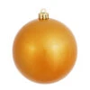 6 Inch Antique Gold Candy Round Shatterproof UV Christmas Ball Ornament 4 Per Set -Winter Decor Hub n591530dcv