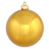 6 Inch Antique Gold Shiny Round Shatterproof UV Christmas Ball Ornament 4 Per Set 2 6 Inch Antique Gold Shiny Round Shatterproof UV Christmas Ball Ornament 4 Per Set -Winter Decor Hub n591530dsv