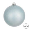 6 Inch Baby Blue Candy Round Christmas Ball Ornament Shatterproof UV