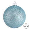 6 Inch Baby Blue Sequin Round Christmas Ball Ornament Shatterproof -Winter Decor Hub n591532dq