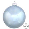 6 Inch Baby Blue Shiny Round Christmas Ball Ornament Shatterproof UV -Winter Decor Hub n591532dsv