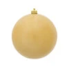 6 Inch Champagne Candy Round Shatterproof UV Christmas Ball Ornament 4 Per Set -Winter Decor Hub n591538dcv