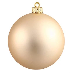 6 Inch Champagne Matte Round Shatterproof UV Christmas Ball Ornament 4 Per Set 3 6 Inch Champagne Matte Round Shatterproof UV Christmas Ball Ornament 4 Per Set