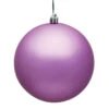 6 Inch Orchid Matte Round Christmas Ball Ornament -Winter Decor Hub n591569dmv