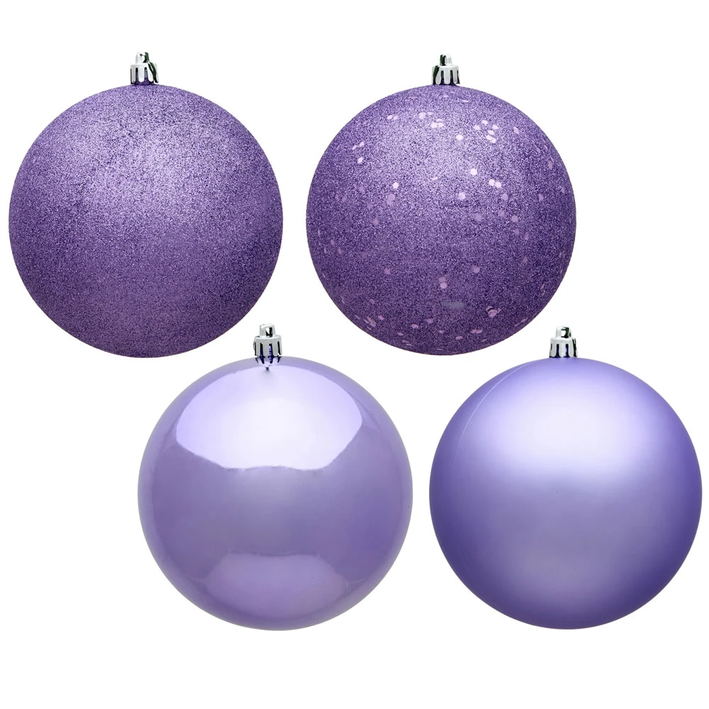6 Inch Lavender Round Christmas Ball Ornament Assorted Finishes Shatterproof 3 6 Inch Lavender Round Christmas Ball Ornament Assorted Finishes Shatterproof