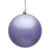 6 Inch Lavender Candy Round Christmas Ball Ornament Shatterproof UV -Winter Decor Hub n591586dcv
