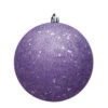6 Inch Lavender Sequin Round Christmas Ball Ornament Shatterproof -Winter Decor Hub n591586dq