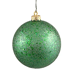 8 Inch Green Sequin Finish Ornament 3 8 Inch Green Sequin Finish Ornament