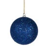 10 Inch Blue Sequin Round Ornament -Winter Decor Hub n592502dq