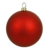 10 Inch Red Matte Round Christmas Ball Ornament 1 10 Inch Red Matte Round Christmas Ball Ornament -Winter Decor Hub n592503dmv