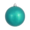 10 Inch Turquoise Pearl Finish Round Ornament -Winter Decor Hub n592512p