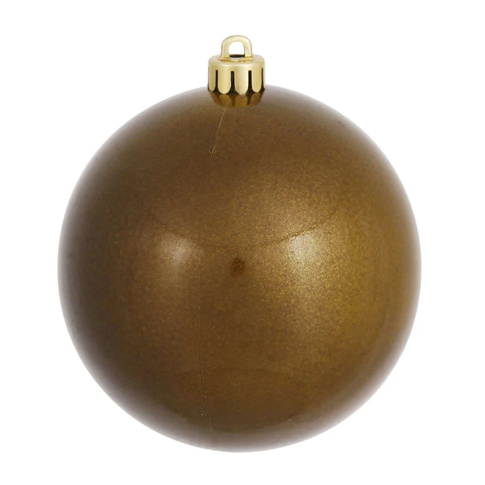 10 Inch Olive Candy Artificial Christmas Ornament - UV Drilled Cap 3 10 Inch Olive Candy Artificial Christmas Ornament - UV Drilled Cap