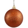 10 Inch Burnish Orange Sequin Finish Ornament -Winter Decor Hub n592518q
