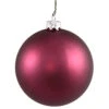 10 Inch Plum Matte Round Ornament 2 10 Inch Plum Matte Round Ornament -Winter Decor Hub n592526dmv