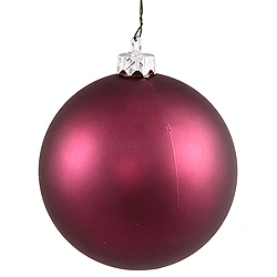 10 Inch Plum Matte Round Ornament 3 10 Inch Plum Matte Round Ornament