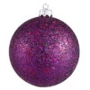 10 Inch Plum Sequin Round Ornament -Winter Decor Hub n592526dq