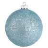10 Inch Baby Blue Sequin Round Ornament -Winter Decor Hub n592532dq