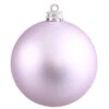 10 Inch Lavender Matte Round Ornament UV Resistant -Winter Decor Hub n592536mv