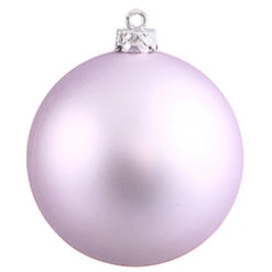10 Inch Lavender Matte Round Ornament UV Resistant