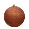 12 Inch Copper Glitter Round Christmas Ball Ornament Shatterproof UV