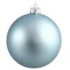 12 Inch Baby Blue Matte Round Shatterproof UV Christmas Ball Ornament -Winter Decor Hub n593032dmv