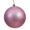 12 Inch Mauve Glitter Round Christmas Ball Ornament Shatterproof UV -Winter Decor Hub n593045dg