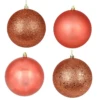12 Inch Coral Finish Christmas Ball Ornament 2 12 Inch Coral Finish Christmas Ball Ornament -Winter Decor Hub n593071da