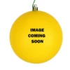 12 Inch Yellow Candy Christmas Ball Ornament With Drilled Cap -Winter Decor Hub n593078dcv