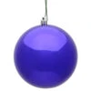 15.75 Inch Purple Violet Shiny Round Christmas Ball Ornament Shatterproof UV 2 15.75 Inch Purple Violet Shiny Round Christmas Ball Ornament Shatterproof UV -Winter Decor Hub n594006dsv