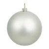 15.75 Inch Silver Matte Ball Ornament -Winter Decor Hub n594007dmv