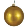 15.75 Inch Olive Shiny Round Christmas Ball Ornament Shatterproof UV -Winter Decor Hub n594014dsv