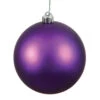 15.75 Inch Plum Matte Round Christmas Ball Ornament Shatterproof UV 1 15.75 Inch Plum Matte Round Christmas Ball Ornament Shatterproof UV -Winter Decor Hub n594026dmv