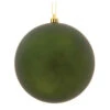 15.75 Inch Moss Green Matte Round Christmas Ball Ornament Shatterproof UV 1 15.75 Inch Moss Green Matte Round Christmas Ball Ornament Shatterproof UV -Winter Decor Hub n594064dmv
