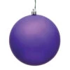 15.75 Inch Purple Matte Round Christmas Ball Ornament Shatterproof UV 2 15.75 Inch Purple Matte Round Christmas Ball Ornament Shatterproof UV -Winter Decor Hub n594066dmv