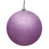 15.75 Inch Orchid Pink Glitter Round Christmas Ball Ornament Shatterproof UV -Winter Decor Hub n594069dg