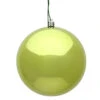 15.75 Inch Lime Shiny Round Christmas Ball Ornament Shatterproof UV 1 15.75 Inch Lime Shiny Round Christmas Ball Ornament Shatterproof UV -Winter Decor Hub n594073dsv