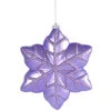8 Inch Lavender Snowflake Ornament 4 Per Set 1 8 Inch Lavender Snowflake Ornament 4 Per Set -Winter Decor Hub o121836