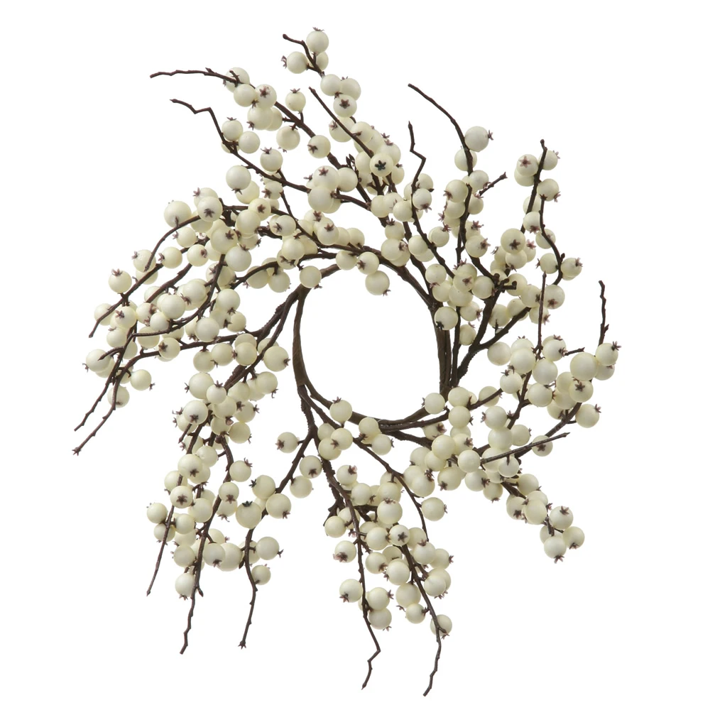18 Inch White Fall Wild Berry Artificial Wedding Wreath Unlit Weather Resistant 3 18 Inch White Fall Wild Berry Artificial Wedding Wreath Unlit Weather Resistant