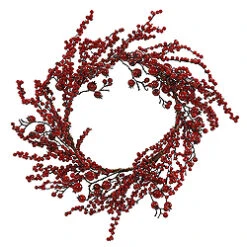 24 Inch Mixed Red Gooseberry Wreath