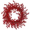 28 Inch Red Gooseberry Outdoor Wreath -Winter Decor Hub p152528