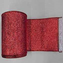 6 Inch X 10 Yard Red Silver Shiny Weave Christmas Ribbon 3 6 Inch X 10 Yard Red Silver Shiny Weave Christmas Ribbon