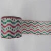 30 Foot White Red And Green Swirl Dots Ribbon -Winter Decor Hub q141721