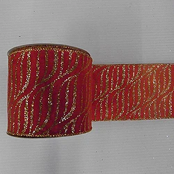 30 Foot Red And Gold Zebra Ribbon 2.5 Inch Width 3 30 Foot Red And Gold Zebra Ribbon 2.5 Inch Width