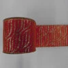 30 Foot Red And Gold Zebra Ribbon 4 Inch Width -Winter Decor Hub q142385
