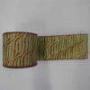 30 Foot Lime And Red Zebra Ribbon 2.5 Inch Width -Winter Decor Hub q142387